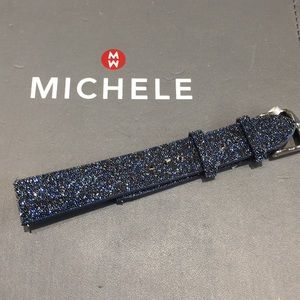 Michele 18mm Midnight Navy Watch Band